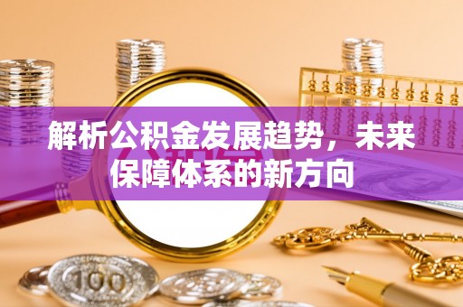 桂阳解析公积金发展趋势，未来保障体系的新方向